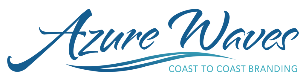 Azure Waves Branding Logo with transparent background